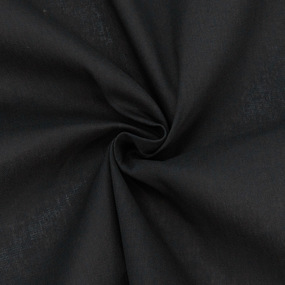 Мерный лоскут бязь гладкокрашеная 120 гр/м2 150 см цвет черный 2,9 м фото