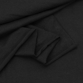 Ткань на отрез кулирка №4 цвет черный фото