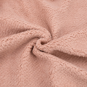 Мерный лоскут Мех Тедди №5 50х50см цвет пудрово-розовый фото