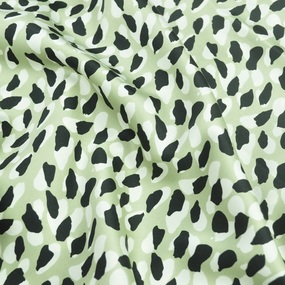 Ткань на отрез шелк 150 см d9 2622 Леопард цвет олива фото