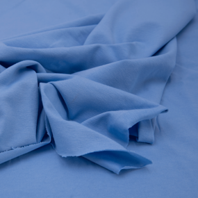 Ткань на отрез кулирка с лайкрой цвет голубой фото