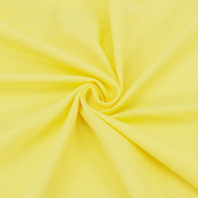 Ткань на отрез кулирка с лайкрой цвет лимонный фото