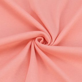 Ткань на отрез интерлок цвет розовый зефир фото