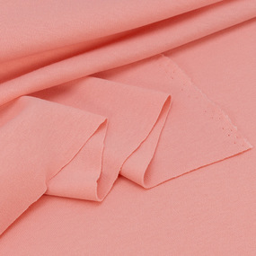 Ткань на отрез интерлок цвет розовый зефир фото