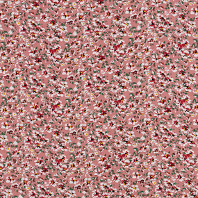 Ткань на отрез штапель 150 см 2306-3 Цветы на пудровом фото