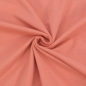 Ткань на отрез кулирка М-3052 цвет персиковый фото