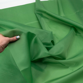 Ткань на отрез таффета 150 см 190Т цвет зелень трава 6153 фото