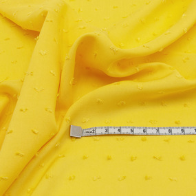 Ткань на отрез штапель гладкокрашеный цвет желтый фото