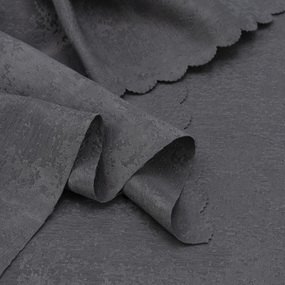 Портьерная ткань на отрез 150 см Мрамор 15 цвет мокрый асфальт фото