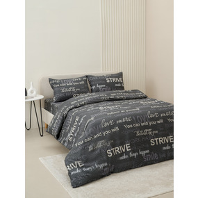 Постельное белье VT из полисатина 5044 2-х сп с евро простыней с наволочками 50х70 фото