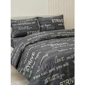 Постельное белье VT из полисатина 5044 2-х сп с евро простыней с наволочками 50х70 фото