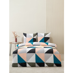 Постельное белье VT из полисатина 4050 2-х сп с евро простыней с наволочками 70х70 фото