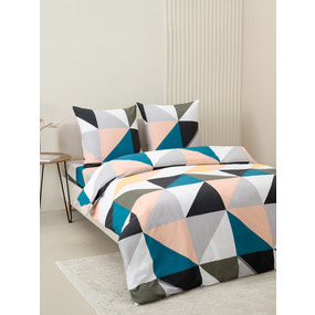 Постельное белье VT из полисатина 4050 2-х сп с евро простыней с наволочками 70х70 фото