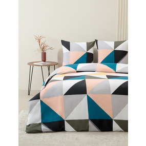 Постельное белье VT из полисатина 4050 2-х сп с евро простыней с наволочками 70х70 фото