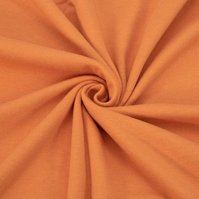 Ткань на отрез кулирка M-3076 цвет оранжевый фото