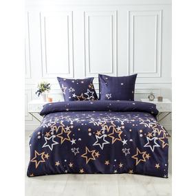 Постельное белье VT из полисатина DA-05 2-х сп с евро простыней с наволочками 70/70 фото