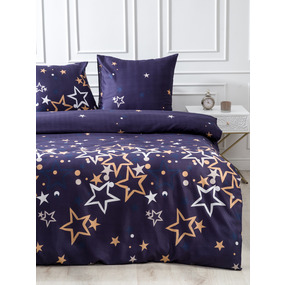 Постельное белье VT из полисатина DA-05 2-х сп с евро простыней с наволочками 70/70 фото