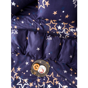 Постельное белье VT из полисатина DA-05 2-х сп с евро простыней с наволочками 70/70 фото