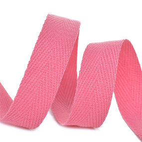 Лента киперная 10 мм хлопок 2.5 гр/см цвет F137 розовый фото