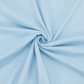Ткань на отрез кулирка M-3082 цвет светло-голубой фото