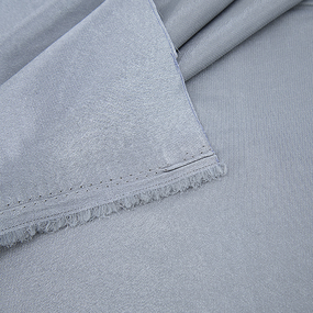 Ткань на отрез креп-сатин 1960 цвет серый фото