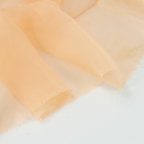 Ткань на отрез Вуаль 280 см цвет 55 персиковый фото