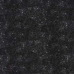 Ткань на отрез штапель 150 см 28-06 Вкрапина на черном фото