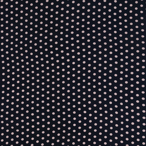 Ткань на отрез штапель 150 см Горох 2504-3 цвет темно-синий фото