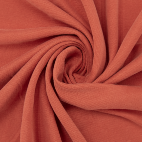 Ткань на отрез лакоста цвет морковный фото