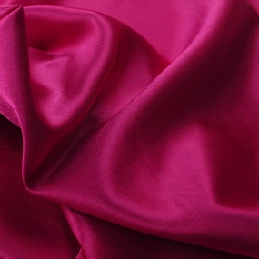 Ткань на отрез креп-сатин 1960 цвет фуксия фото
