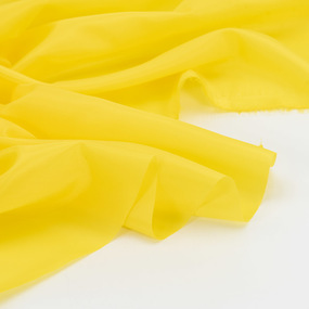 Ткань на отрез таффета 150 см 190Т цвет жёлтый 0643 фото