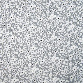 Ткань на отрез супер софт 2597 Лютики цвет серый фото