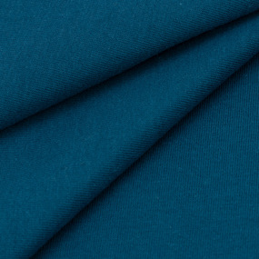 Ткань на отрез кулирка гладкокрашеная В-6632 цвет петроль фото