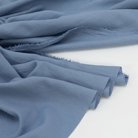 Ткань на отрез полиэстер с эффектом персика 220 см 16-4010 цвет серо-голубой фото