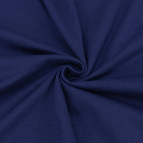 Ткань на отрез кулирка М-2087 цвет темно-синий фото