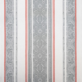 Ткань на отрез полулен полотенечный 50 см Жаккард 1/1277-3 цвет серый фото