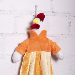 Кукла-полотенце интерьерная 30 50/26 см цвет оранжевый фото