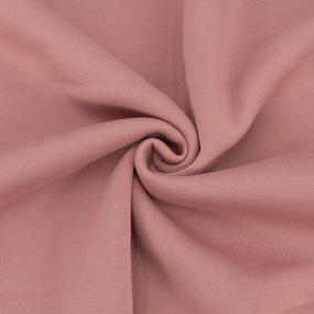 Ткань на отрез футер 3-х нитка компакт пенье начес цвет сухая роза 2 фото