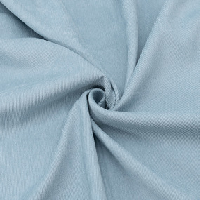 Ткань на отрез микровельвет 150 см №2 цвет голубой фото