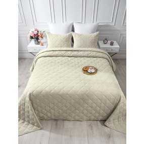 Покрывало VT Linen-look 260х240 + 2 нав 50х70 цвет 4 фото