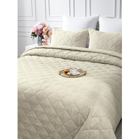 Покрывало VT Linen-look 260х240 + 2 нав 50х70 цвет 4 фото