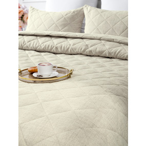 Покрывало VT Linen-look 260х240 + 2 нав 50х70 цвет 4 фото