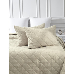 Покрывало VT Linen-look 260х240 + 2 нав 50х70 цвет 4 фото