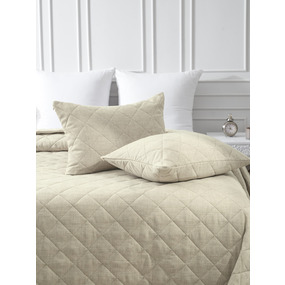 Покрывало VT Linen-look 260х240 + 2 нав 50х70 цвет 4 фото