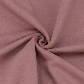 Ткань на отрез футер 3-х нитка диагональный цвет сухая роза фото