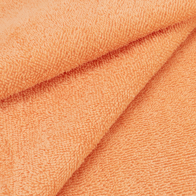 Ткань на отрез махровое полотно 150 см 390 гр/м2 цвет персиковый фото