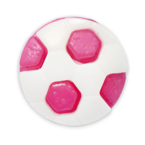 Пуговица детская сборная Мяч 13 мм цвет т-розовый упаковка 24 шт фото