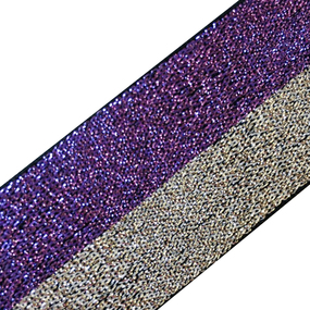Резинка декоративная №9 люрекс серебро фиолет 3см 1 м фото