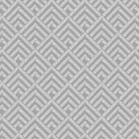 Ткань на отрез рогожка 150 см 1549-2 Ромбы цвет серый фото