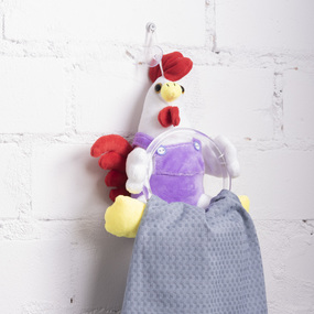 Кукла-вешалка интерьерная 31 рост 20 см цвет фиолетовый фото